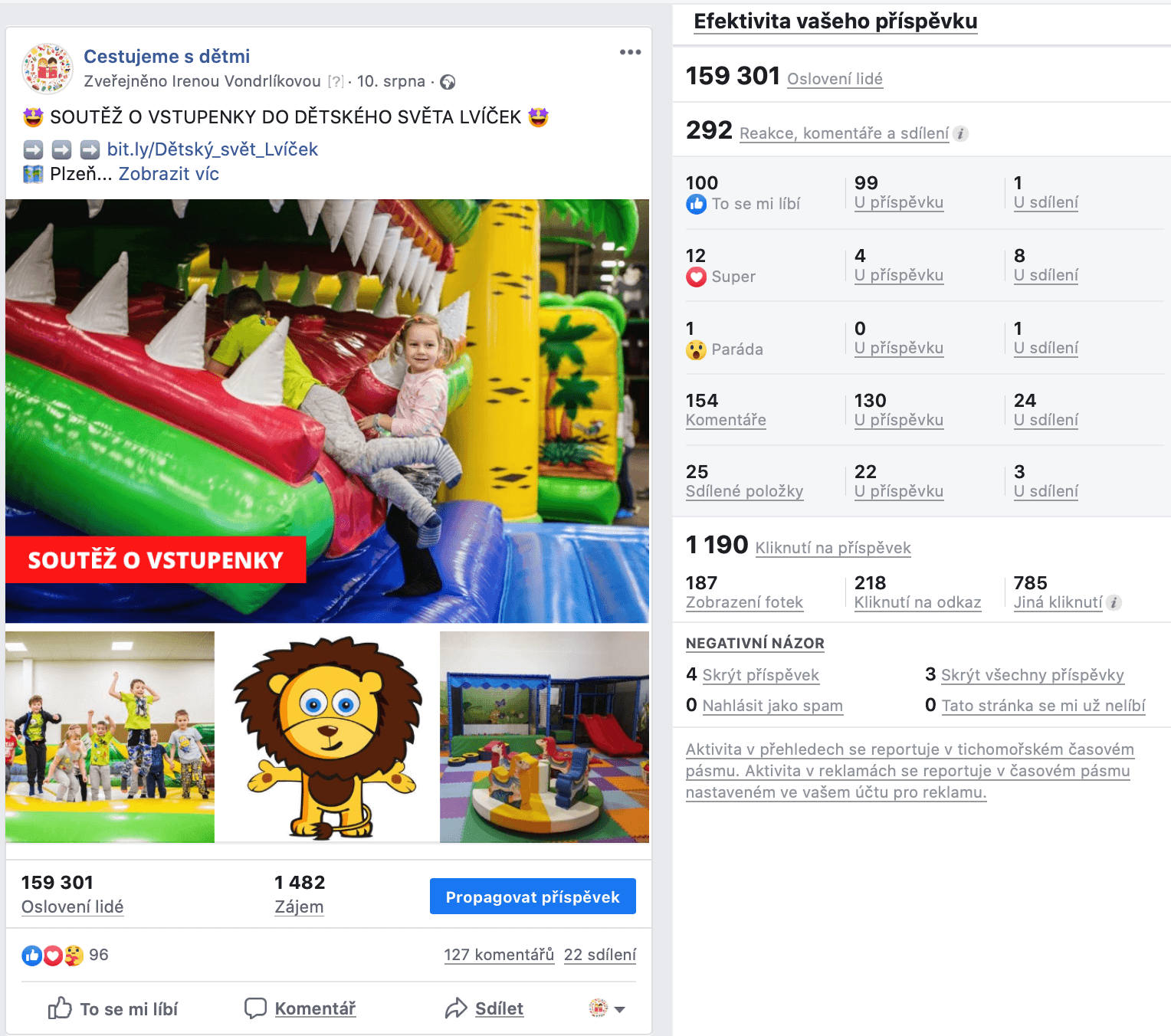 Soutěž na Facebooku